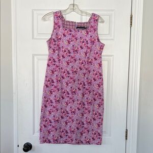 Sag Harbor Purple Floral Midi Dress